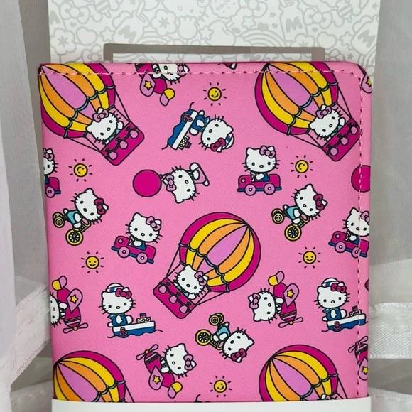 Hello Kitty Hot Air Balloon Travel Passport Cover - Picture 2 of 5